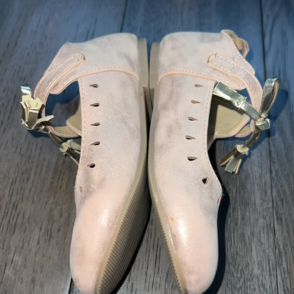 Koalakids Shimmery like blushy pink/Gold dress shoes